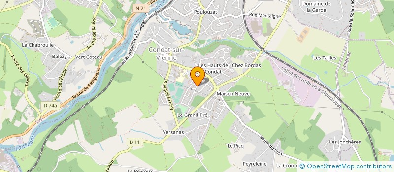 localisation de l'entreprise MADAME SHARON NOUAILHAGUET à CONDAT-SUR-VIENNE