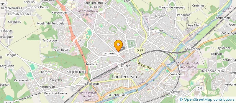 localisation de l'entreprise MADAME SHAUNA RAPPENEAU à LANDERNEAU