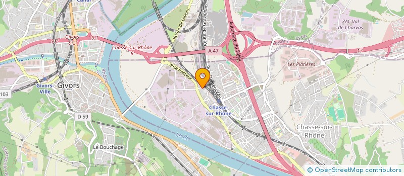 localisation de l'entreprise MADAME SHAYMA EL YAGOUBI  CHASSE-SUR-RHONE