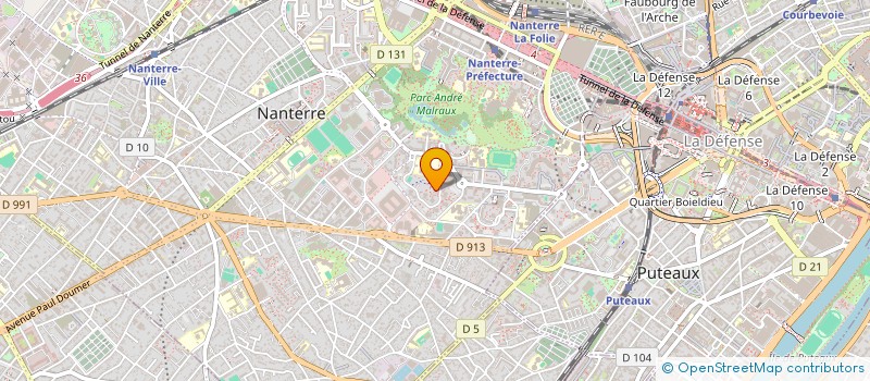 localisation de l'entreprise MADAME SHAYNA AOUIOUECHE  NANTERRE