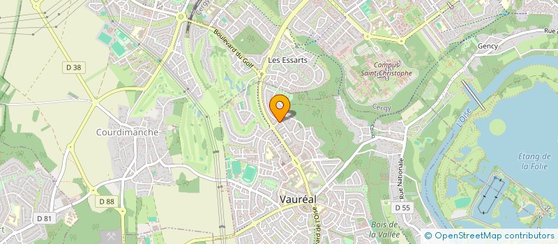 localisation de l'entreprise MADAME SHAZIA ABDOULRAHIMANE  VAUREAL