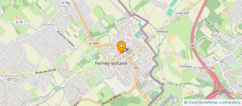 localisation de l'entreprise MADAME SHEHERAZADE BENNOUR à FERNEY-VOLTAIRE