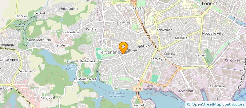 localisation de l'entreprise MADAME SHEHERAZADE CAPPELLE  LORIENT