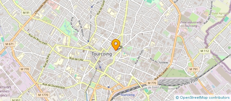 localisation de l'entreprise MADAME SHEHERAZADE YATAGHENE  TOURCOING