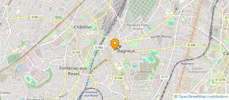 localisation de l'entreprise MADAME SHEHNAZ ABDOOL RAHIM  BAGNEUX