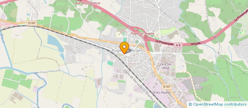 localisation de l'entreprise MADAME SHEILY FRANCOIS  PUGET-SUR-ARGENS