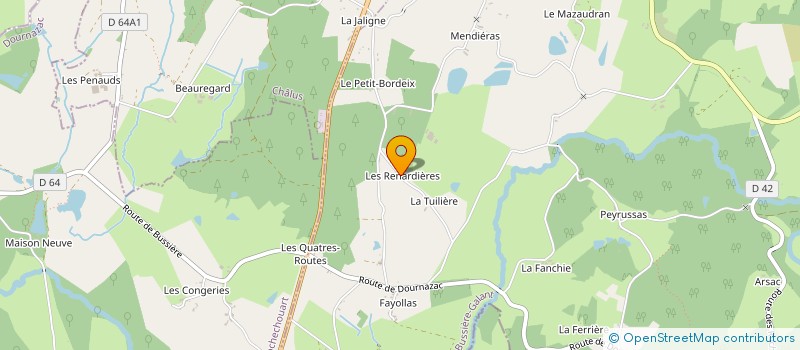 localisation de l'entreprise MADAME SHELLEY RANDOLPH  CHAMPSAC