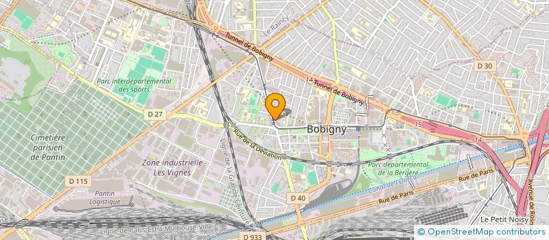 localisation de l'entreprise MADAME SHELLSSY NDANI  BOBIGNY