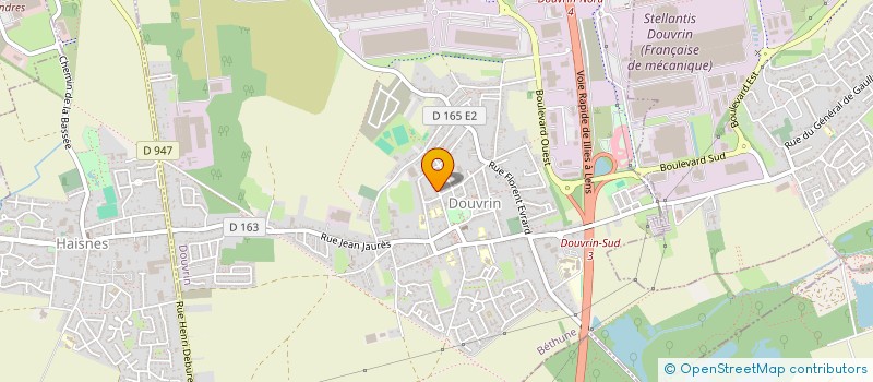 localisation de l'entreprise MADAME SHELLY BALLENGHIEN  DOUVRIN