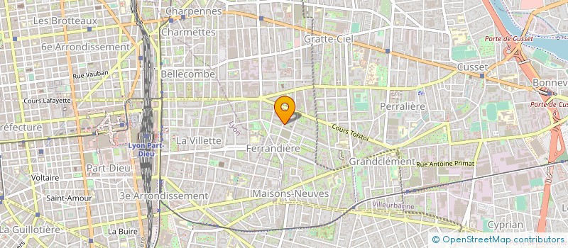 localisation de l'entreprise MADAME SHELLY LALOUM à VILLEURBANNE