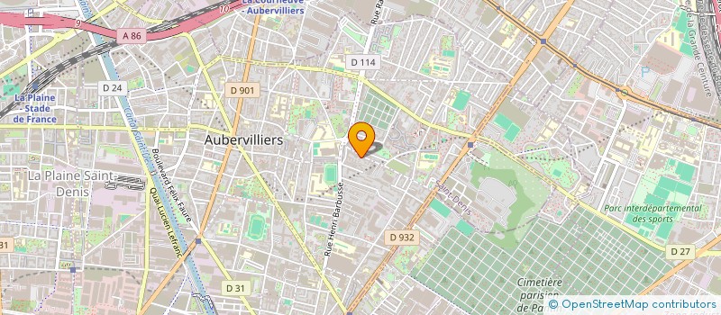 localisation de l'entreprise MADAME SHELSYANE JEANNE-ROSE à AUBERVILLIERS