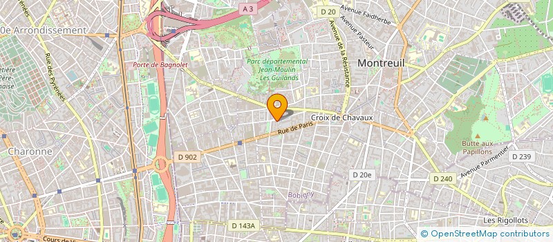 localisation de l'entreprise MADAME SHENGQI KONG à MONTREUIL