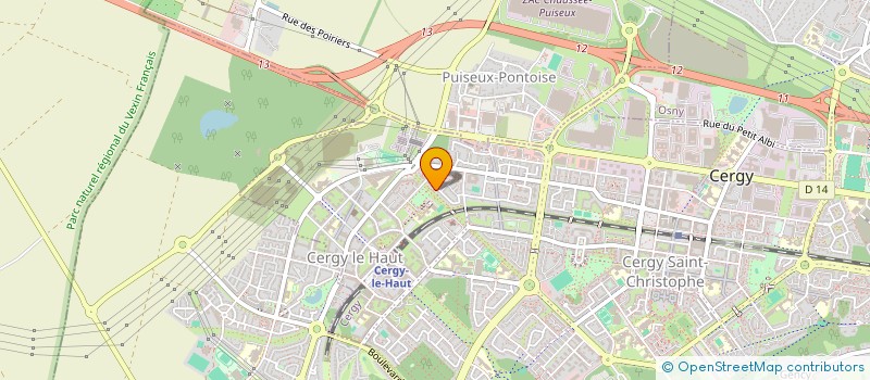 localisation de l'entreprise MADAME SHERAZAD CHOWDHURY  CERGY