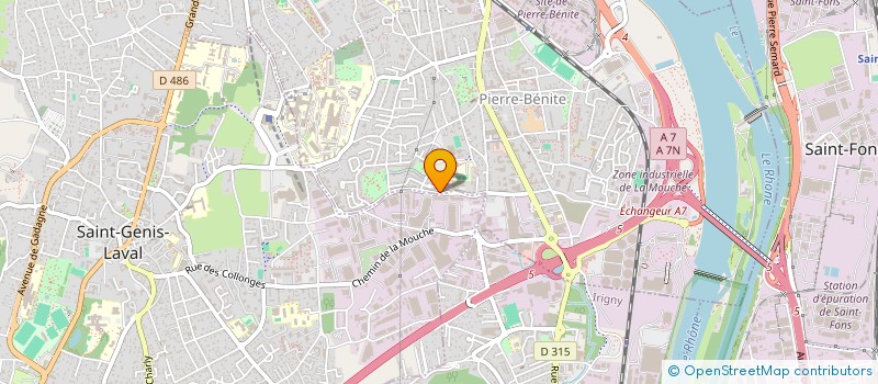 localisation de l'entreprise MADAME SHERAZADE AKIOUI  OULLINS-PIERRE-BENITE