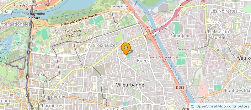 localisation de l'entreprise MADAME SHERAZADE ZOUAOUI  VILLEURBANNE