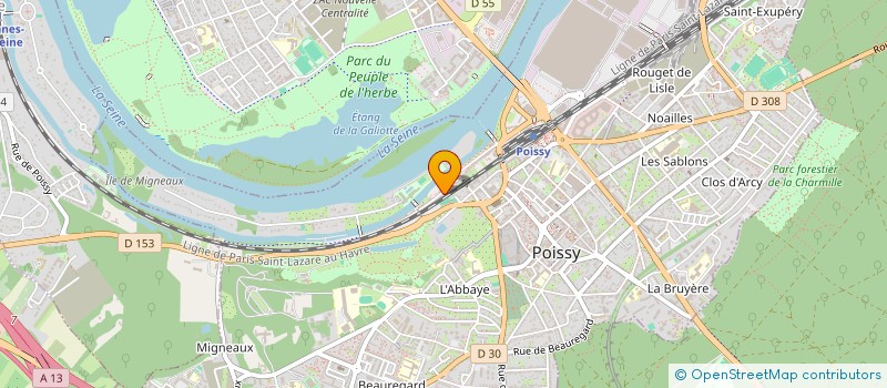 localisation de l'entreprise MADAME SHERLEY DUBOST  POISSY