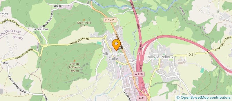 localisation de l'entreprise MADAME SHERLEY LETANT  ALLONZIER-LA-CAILLE