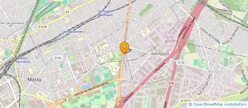 localisation de l'entreprise MADAME SHERLINA SALIGNAC  MASSY