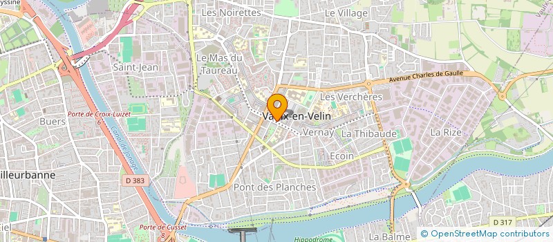 localisation de l'entreprise MADAME SHERYANE MHAMDI  VAULX-EN-VELIN