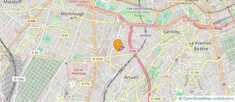 localisation de l'entreprise MADAME SHERYL ALIBERT  ARCUEIL