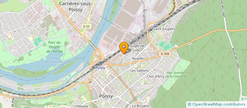 localisation de l'entreprise MADAME SHERYNE LAPOSTE  POISSY