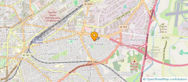 localisation de l'entreprise MADAME SHERYNE RESER  CLERMONT-FERRAND