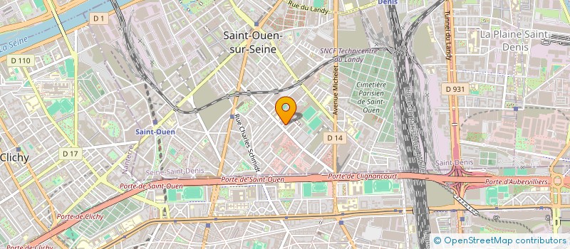 localisation de l'entreprise MADAME SHIHO KATO  SAINT-OUEN-SUR-SEINE