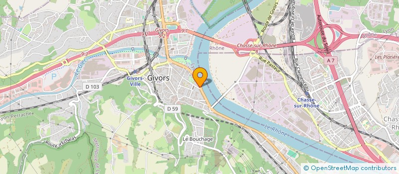 localisation de l'entreprise MADAME SHIMENE LEGROUX  GIVORS