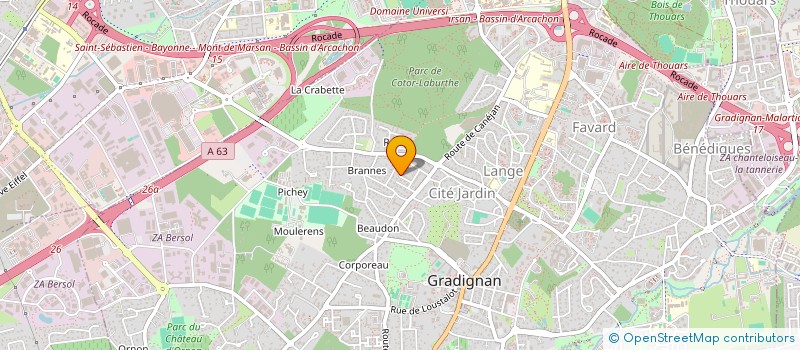 localisation de l'entreprise MADAME SHIN HUI LOO  GRADIGNAN