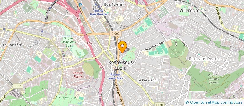 localisation de l'entreprise MADAME SHIREL MERCEDES CHAOUAT à ROSNY-SOUS-BOIS