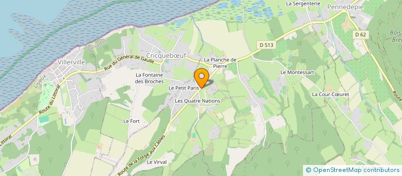 localisation de l'entreprise MADAME SHIRLENE TRINDADE MORAES  PENNEDEPIE