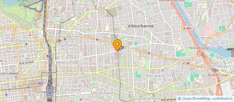 localisation de l'entreprise MADAME SHIRLEY BENSIMON  VILLEURBANNE