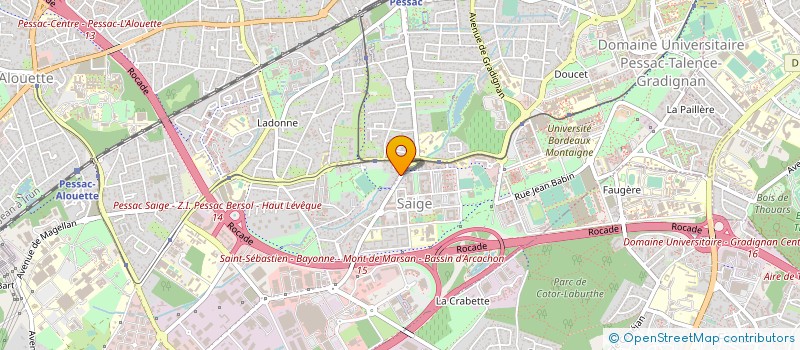 localisation de l'entreprise MADAME SHIRLEY CASTEL  PESSAC