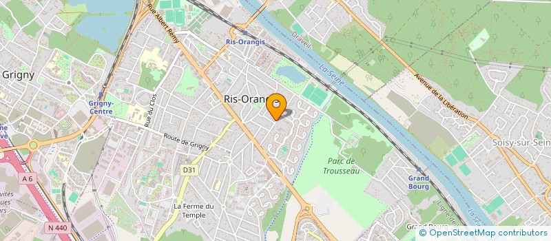 localisation de l'entreprise MADAME SHIRLEY DERVILLE  RIS-ORANGIS