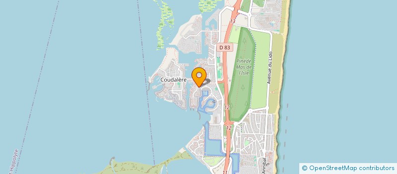 localisation de l'entreprise MADAME SHIRLEY HAMMOUDI  LE BARCARES