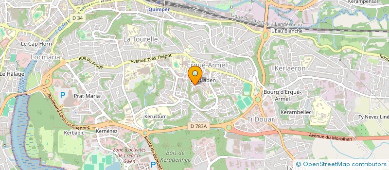 localisation de l'entreprise MADAME SHIRLEY MAMAROT à QUIMPER