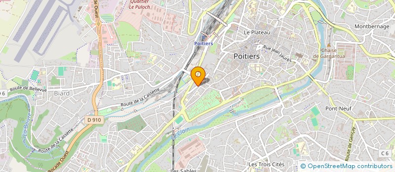 localisation de l'entreprise MADAME SHIRLEY MARCHANT  POITIERS