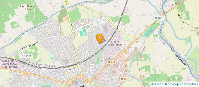 localisation de l'entreprise MADAME SHIRLEY MARGARIA  LUNEL