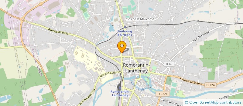 localisation de l'entreprise MADAME SHIRLEY MICHELET  ROMORANTIN-LANTHENAY