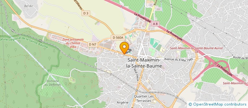 localisation de l'entreprise MADAME SHIRLEY PALMISANO à SAINT-MAXIMIN-LA-SAINTE-BAUME