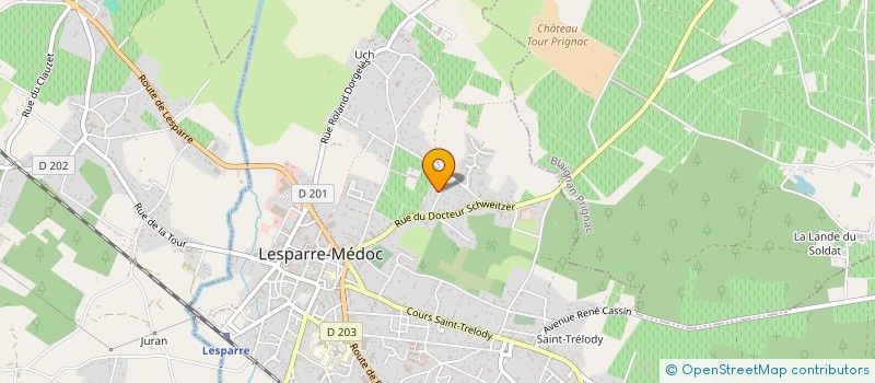 localisation de l'entreprise MADAME SHIRLEY PELLEGRIN  LESPARRE-MEDOC