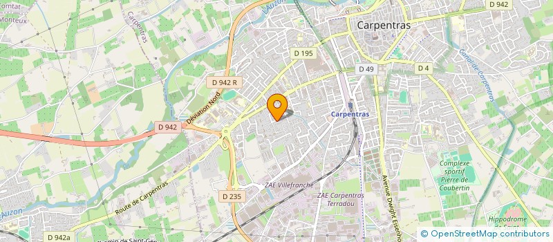 localisation de l'entreprise MADAME SHIRLEY RAMELLA-PEZZA à CARPENTRAS