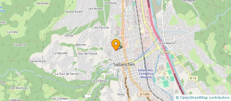 localisation de l'entreprise MADAME SHIRLEY SOCQUET-CLERC  SALLANCHES