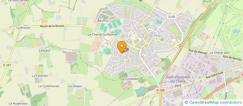 localisation de l'entreprise MADAME SHIRLEY VEGA  LE RHEU