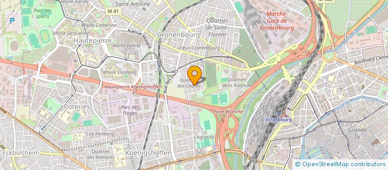 localisation de l'entreprise MADAME SHIRLEY WACK à STRASBOURG