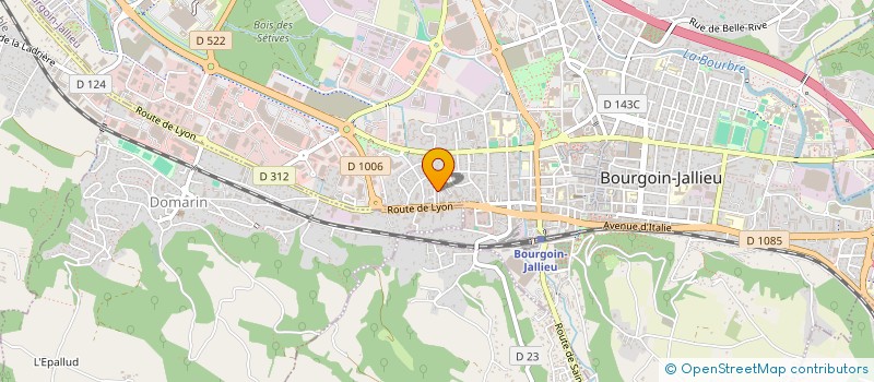 localisation de l'entreprise MADAME SHONA DAVID-LAG  BOURGOIN-JALLIEU