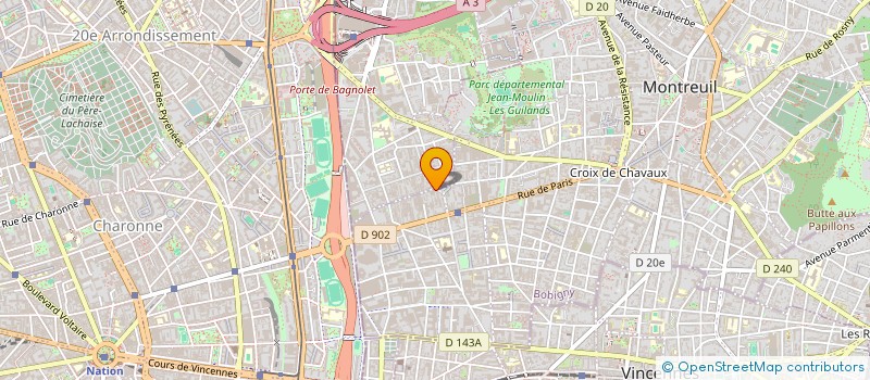 localisation de l'entreprise MADAME SHUANA N DIAYE à MONTREUIL