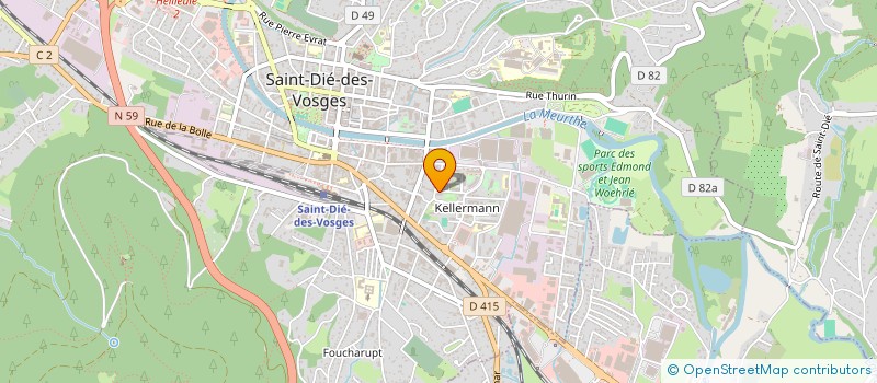 localisation de l'entreprise MADAME SIBEL OZER à SAINT-DIE-DES-VOSGES