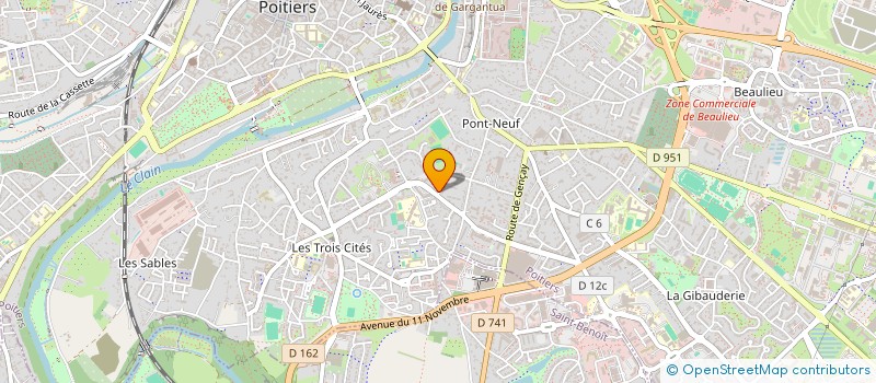 localisation de l'entreprise MADAME SIBILLE RETOUR  POITIERS