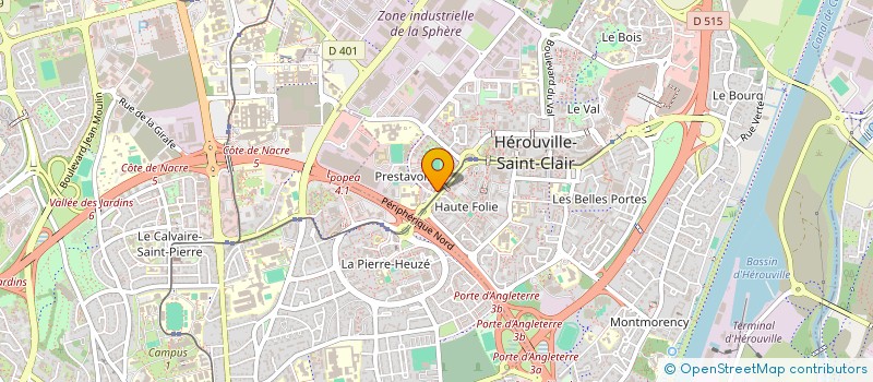 localisation de l'entreprise MADAME SIBYLLE CARON  HEROUVILLE-SAINT-CLAIR